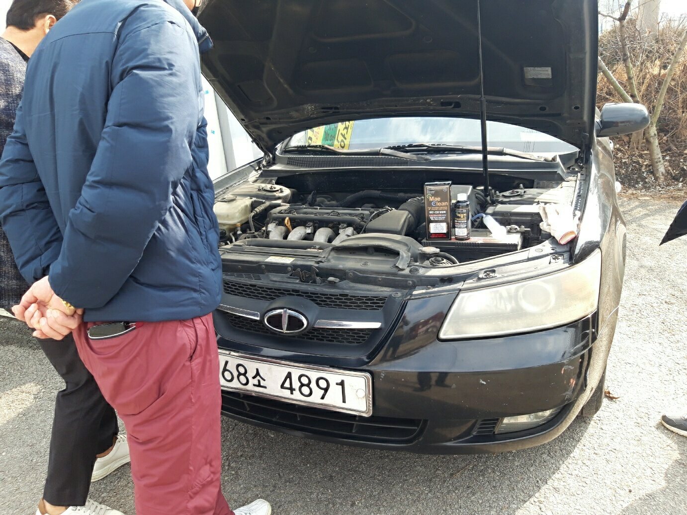 엔진룸 직접 시공 작업